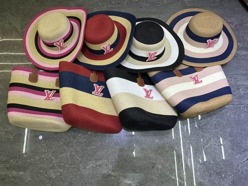 LV beach bag hat dx06